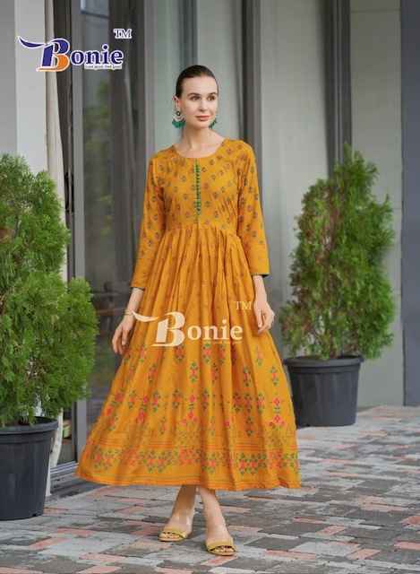 Bonie Aanchal Vol-4 Rayon Kurti (8 pcs Catalogue)