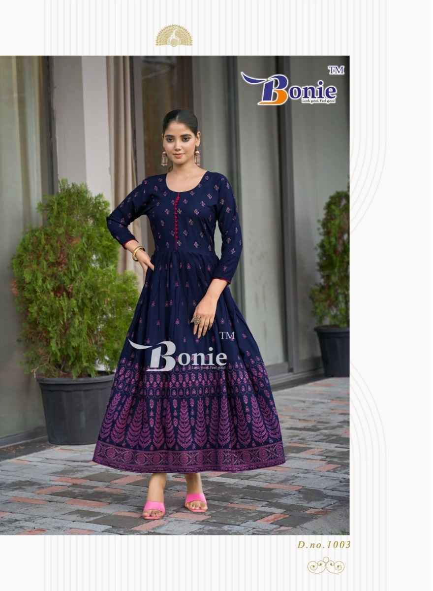 Bonie Aanchal Vol-4 Rayon Kurti (8 pcs Catalogue)