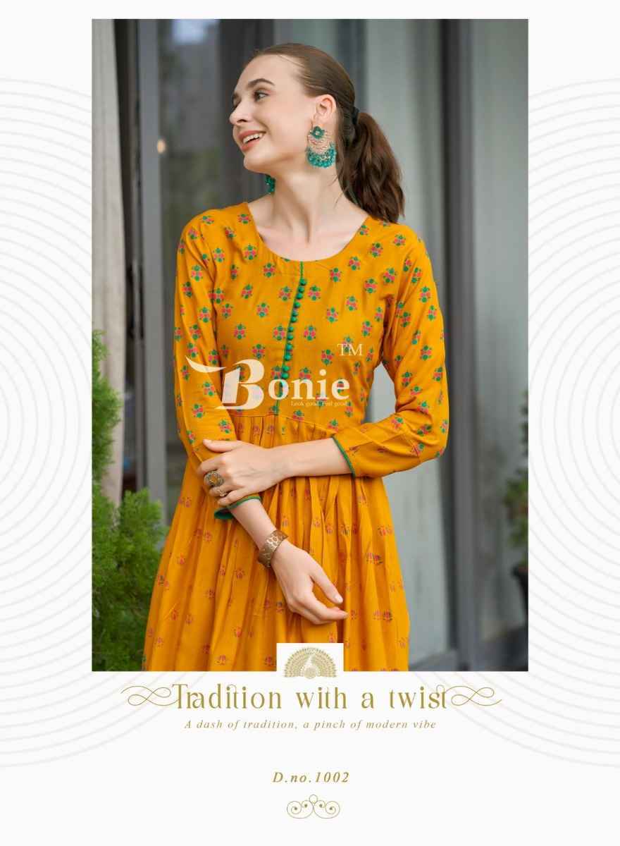 Bonie Aanchal Vol-4 Rayon Kurti (8 pcs Catalogue)