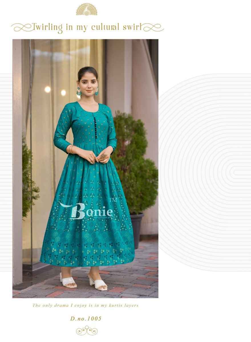 Bonie Aanchal Vol-4 Rayon Kurti (8 pcs Catalogue)