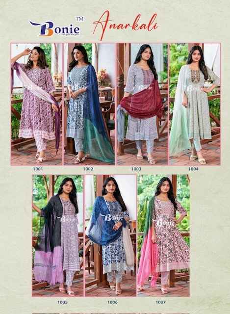 Bonie Anarkali Rayon Readymade Suit (7 pcs Catalogue)