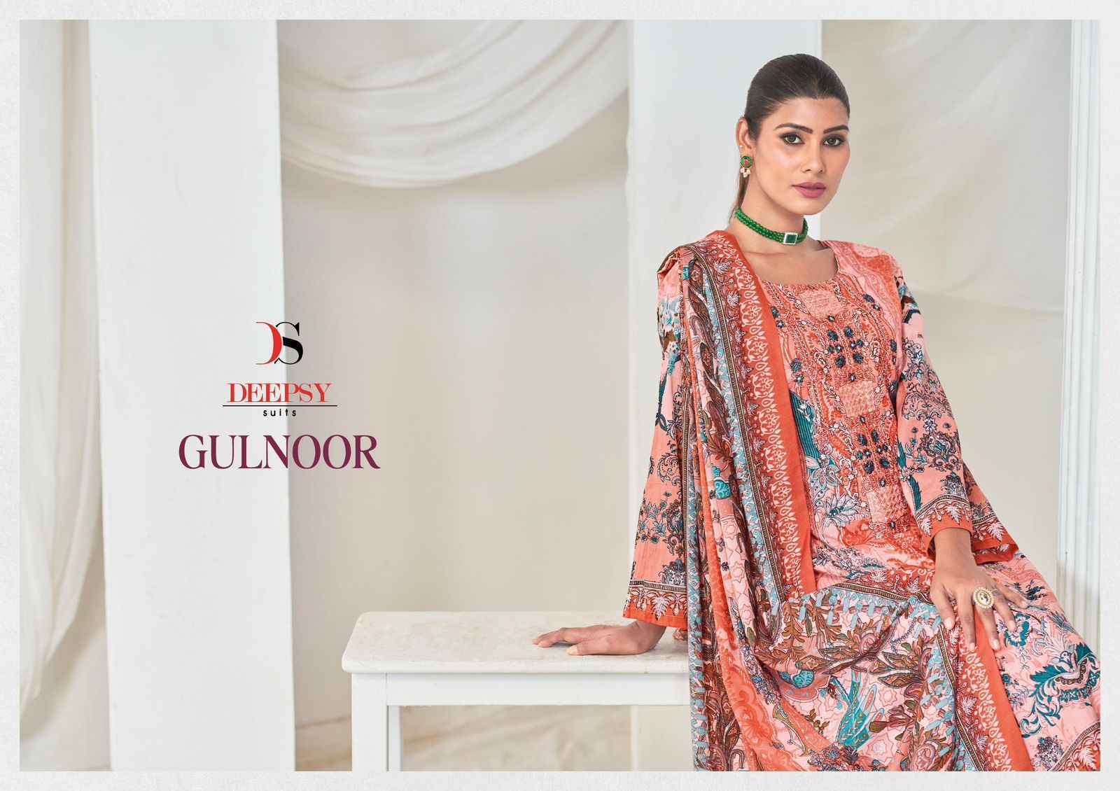 Deepsy Gulnoor Cotton Dress Material (6 pcs Catalogue)