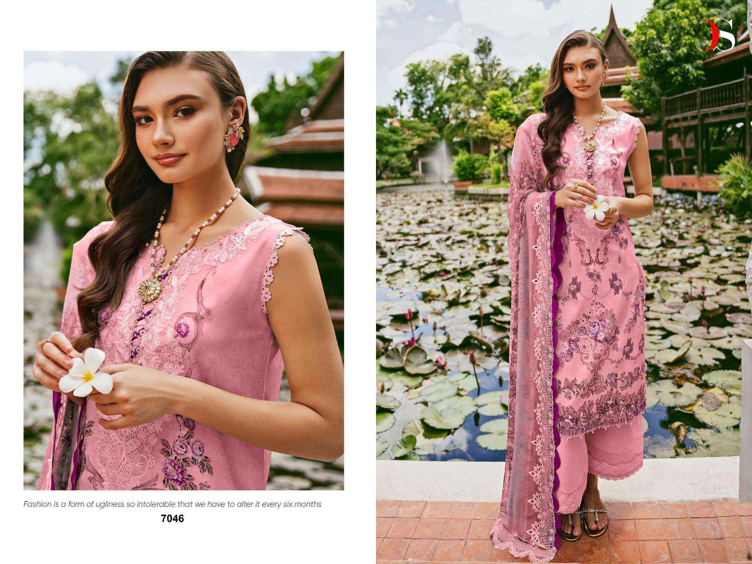 Deepsy Jade Needle Wonder Vol-24 Cotton Dress Material (6 pcs Catalogue)