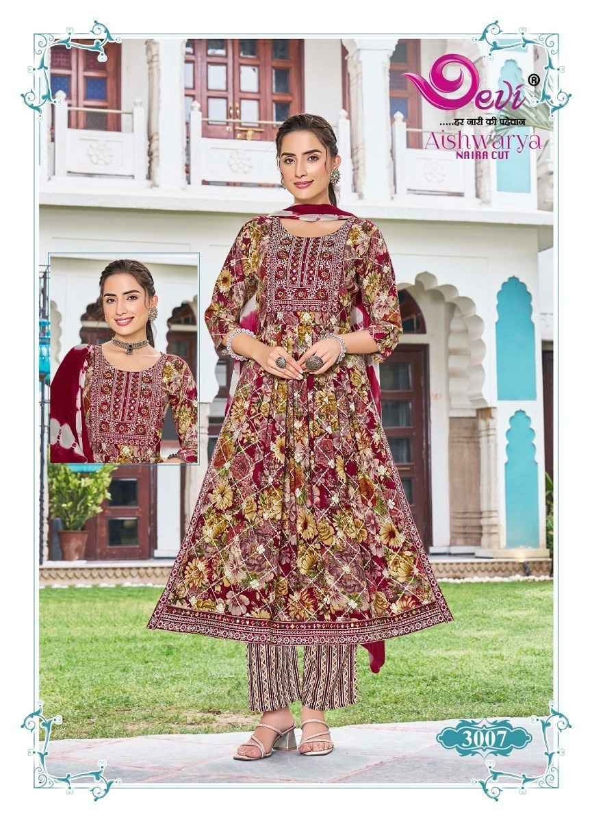 Devi Aishwarya Vol-3 Rayon Readymade Suit (8 pcs Catalogue)