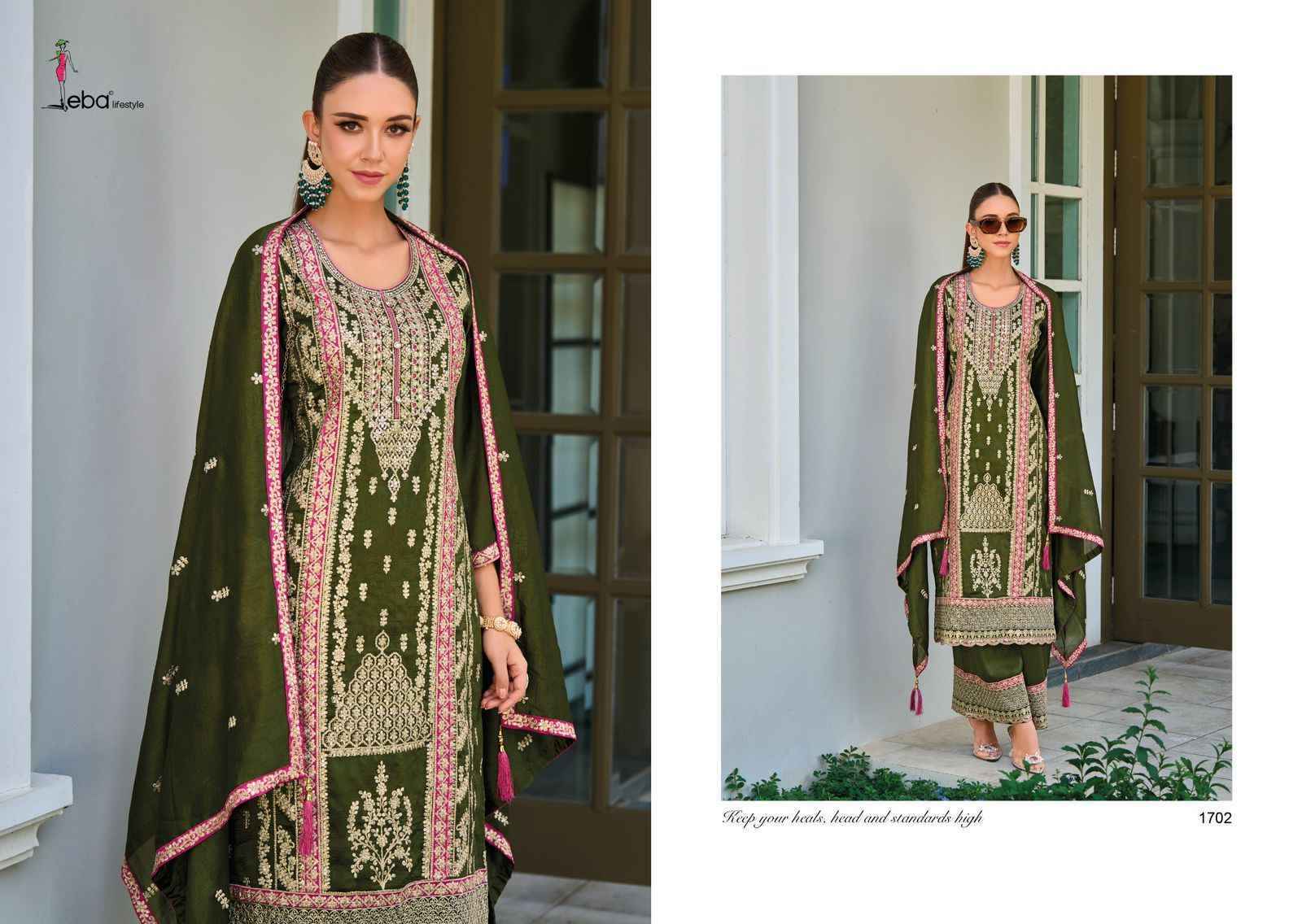 Eba Lifestyle Lffat Silk Readymade Dress (2 pcs Catalogue)