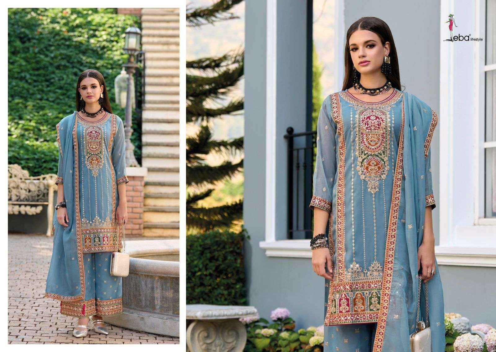 Eba Lifestyle Mayram Organza Readymade Dress (2 pcs Catalogue)