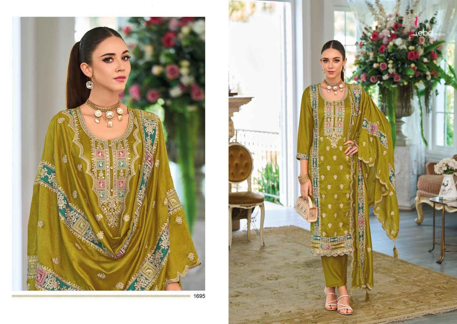 Eba Lifestyle Noura Silk Readymade Dress (2 pcs Catalogue)