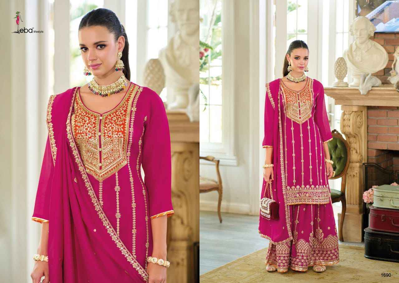 Eba Lifestyle Shahi Silk Readymade Dress (2 pcs Catalogue)