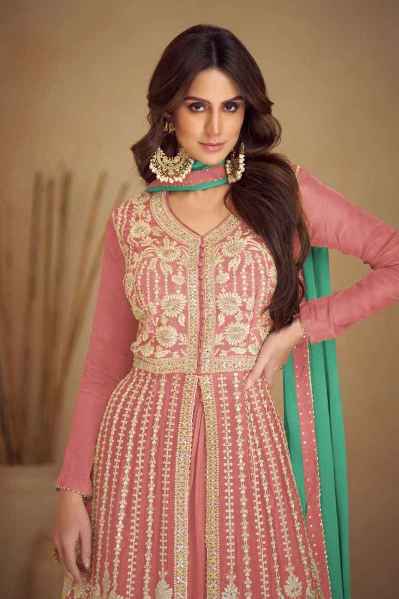 Gulkayra Designer Kashvi Chinon Readymade Dress (3 pcs Catalogue)