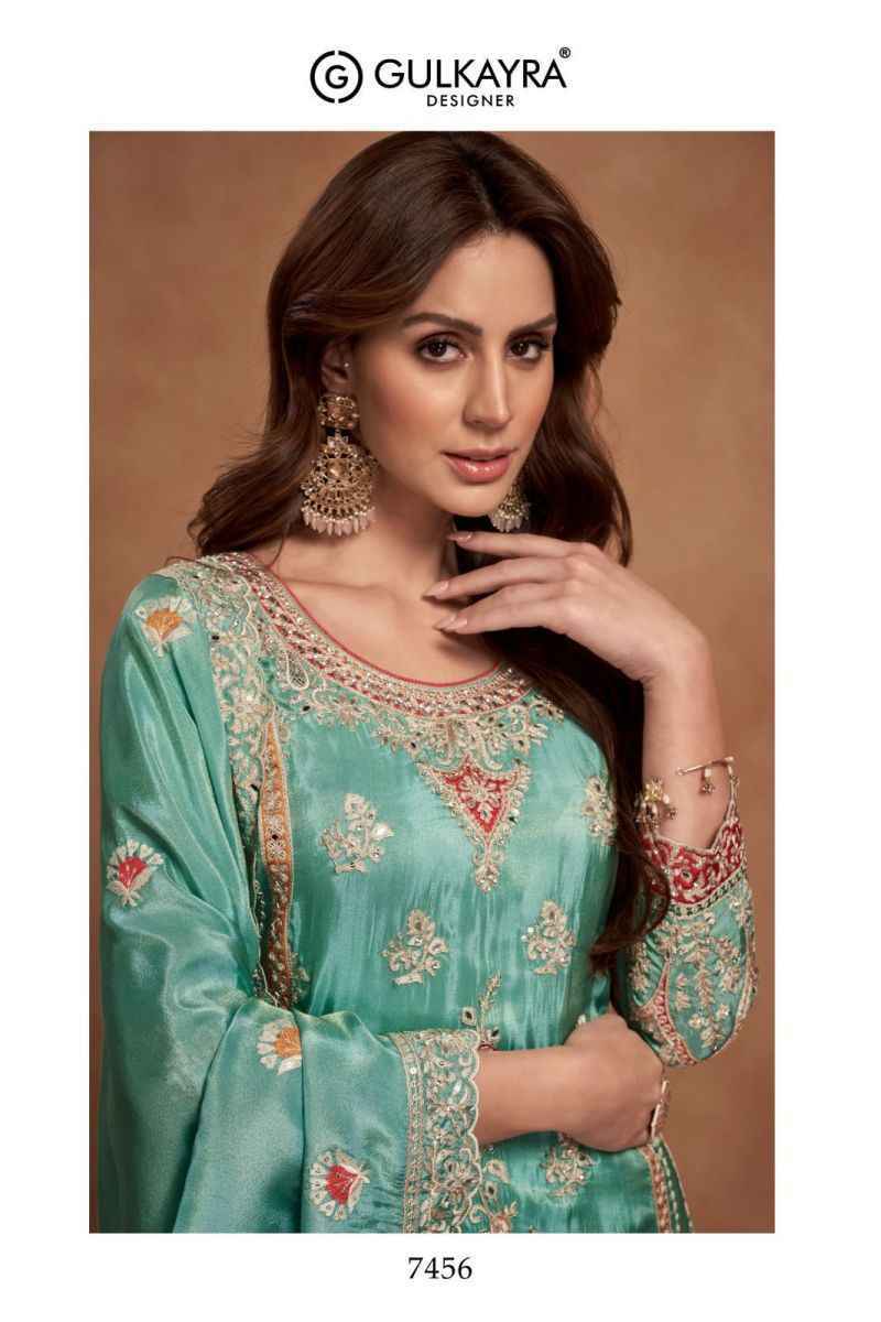 Gulkayra Designer Qurbat Simar Silk  Readymade Dress (3 pcs Catalogue)