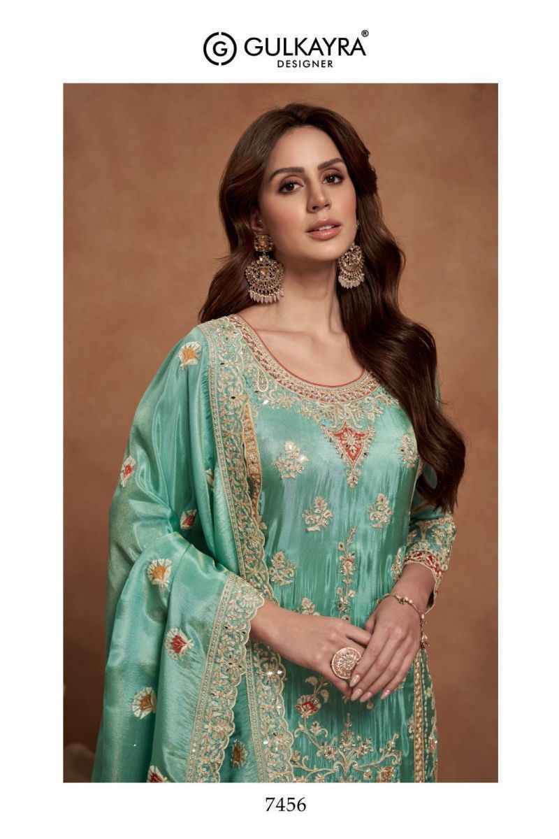 Gulkayra Designer Qurbat Simar Silk  Readymade Dress (3 pcs Catalogue)