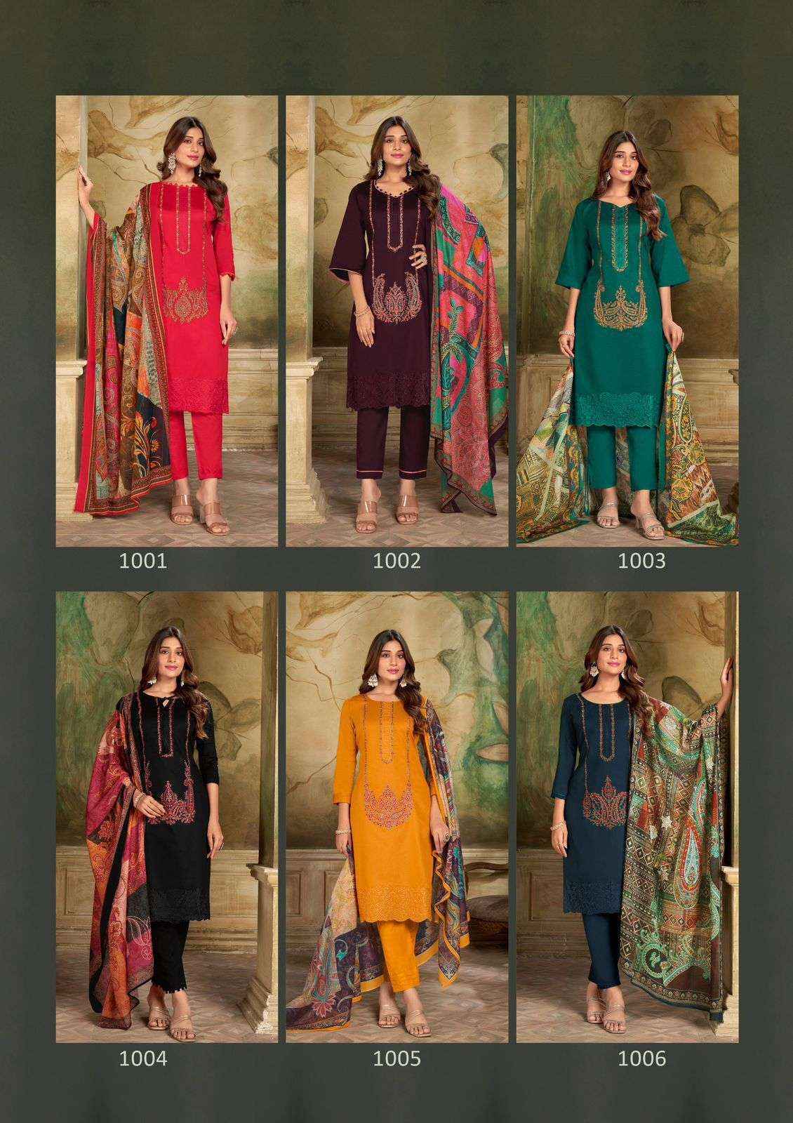 Hala Jashn E Ishq Vol-1 Jam Cotton Dress Material (6 pcs Catalogue)