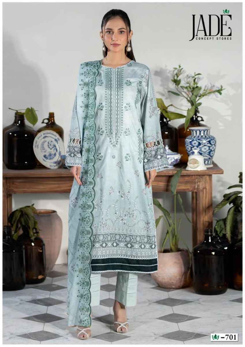 Jade Crimson Exclusive Heavy Lawn Collection Vol-7 Cotton Dress Material (6 pc Cataloge)