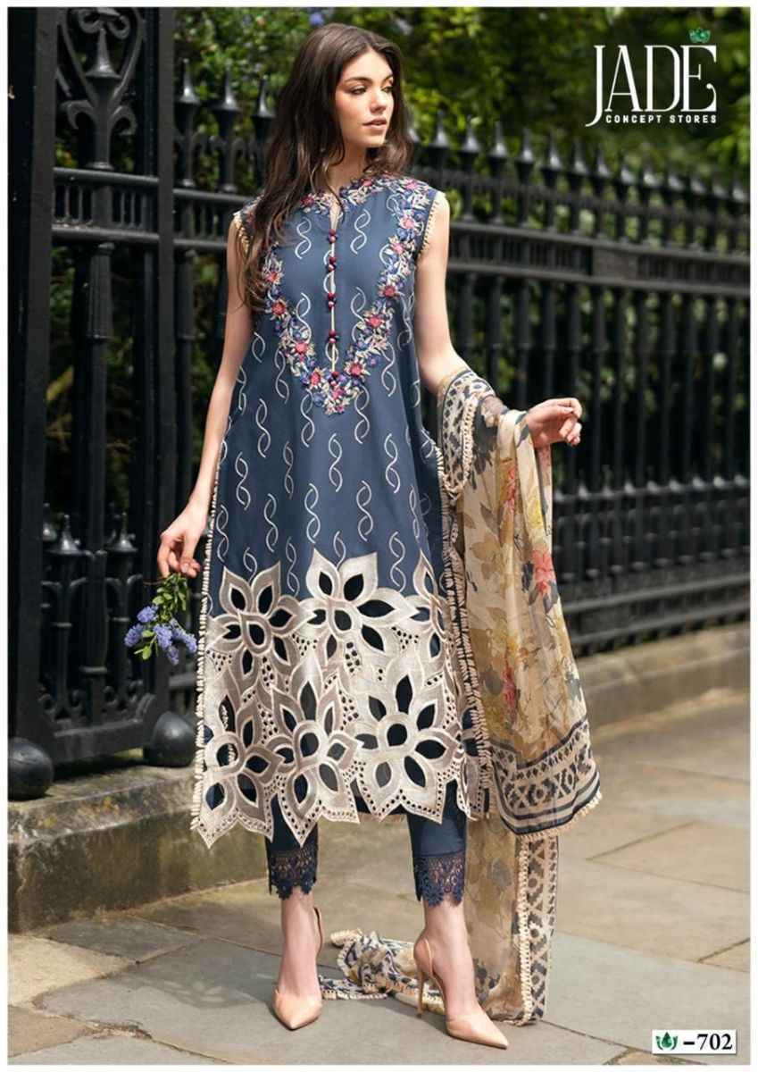 Jade Crimson Exclusive Heavy Lawn Collection Vol-7 Cotton Dress Material (6 pc Cataloge)