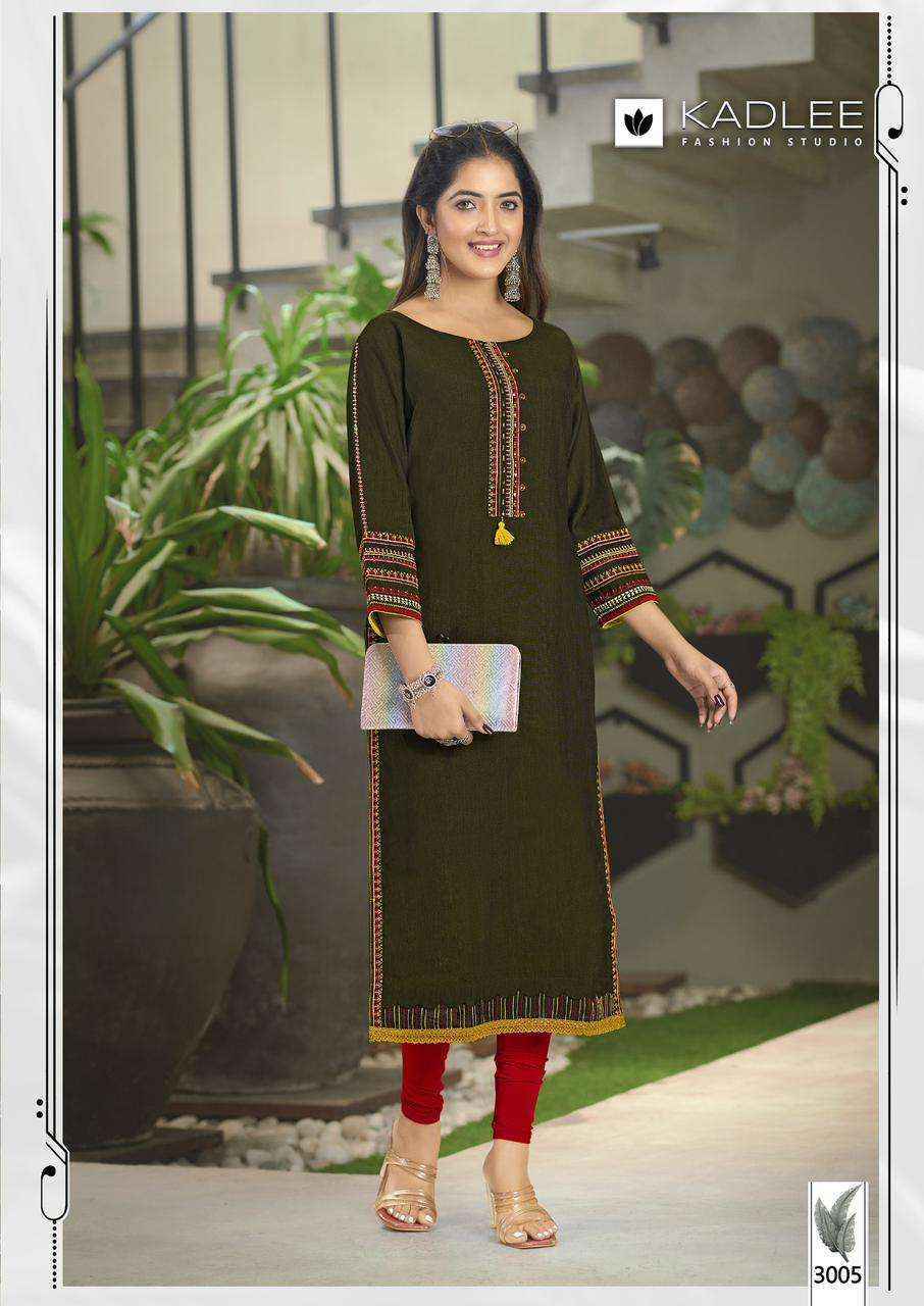 Kadlee Aarvi Viscose Kurti (6 pcs Catalogue)