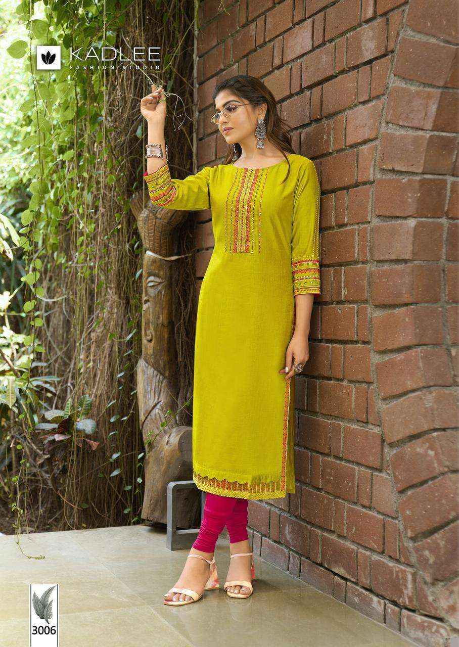 Kadlee Aarvi Viscose Kurti (6 pcs Catalogue)