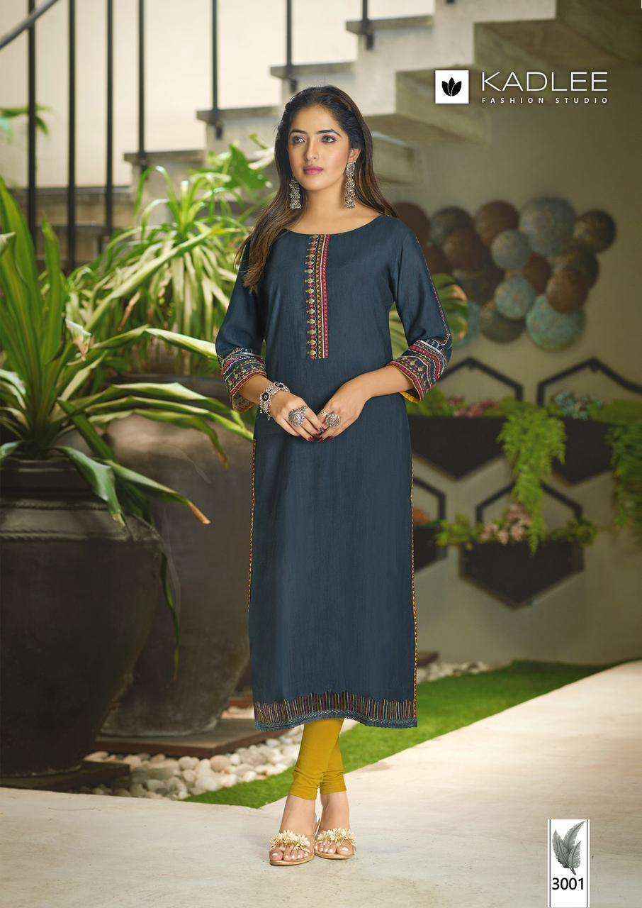 Kadlee Aarvi Viscose Kurti (6 pcs Catalogue)