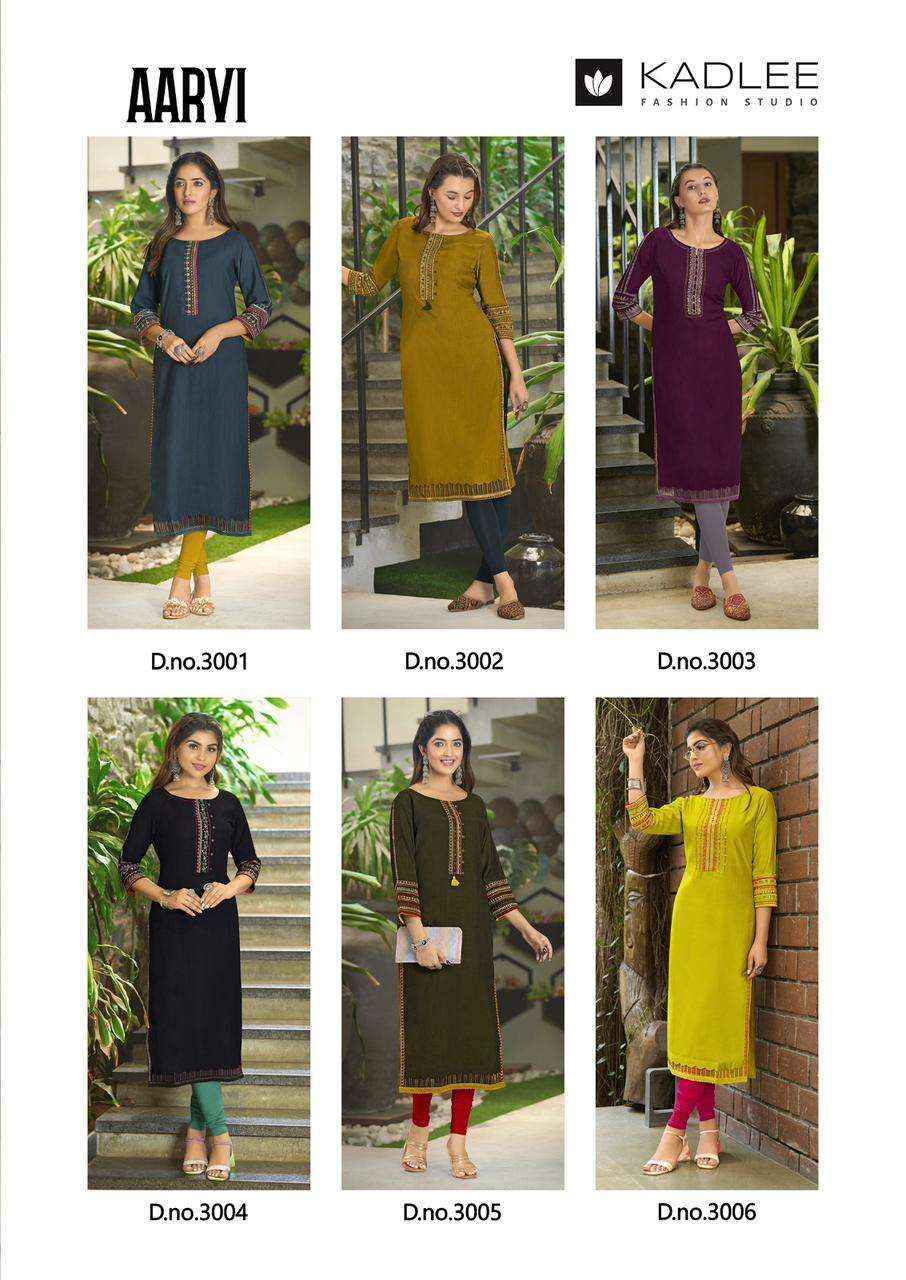 Kadlee Aarvi Viscose Kurti (6 pcs Catalogue)