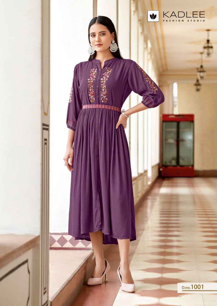 Kadlee Aashmin Rayon Kurti (6 pcs Catalogue