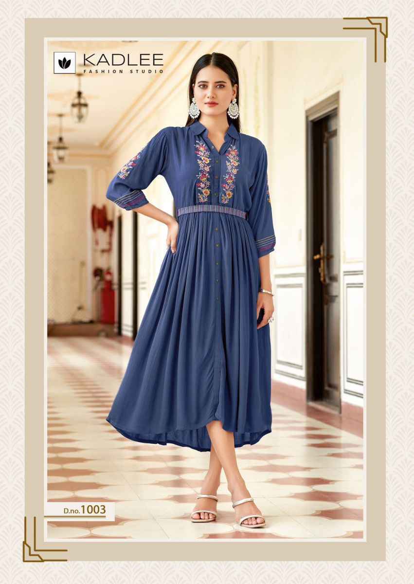 Kadlee Aashmin Rayon Kurti (6 pcs Catalogue