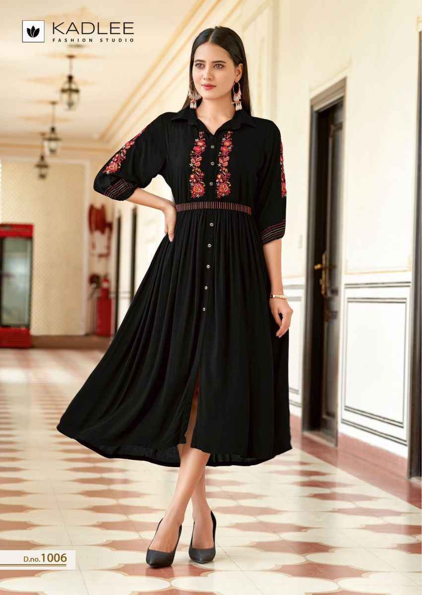 Kadlee Aashmin Rayon Kurti (6 pcs Catalogue