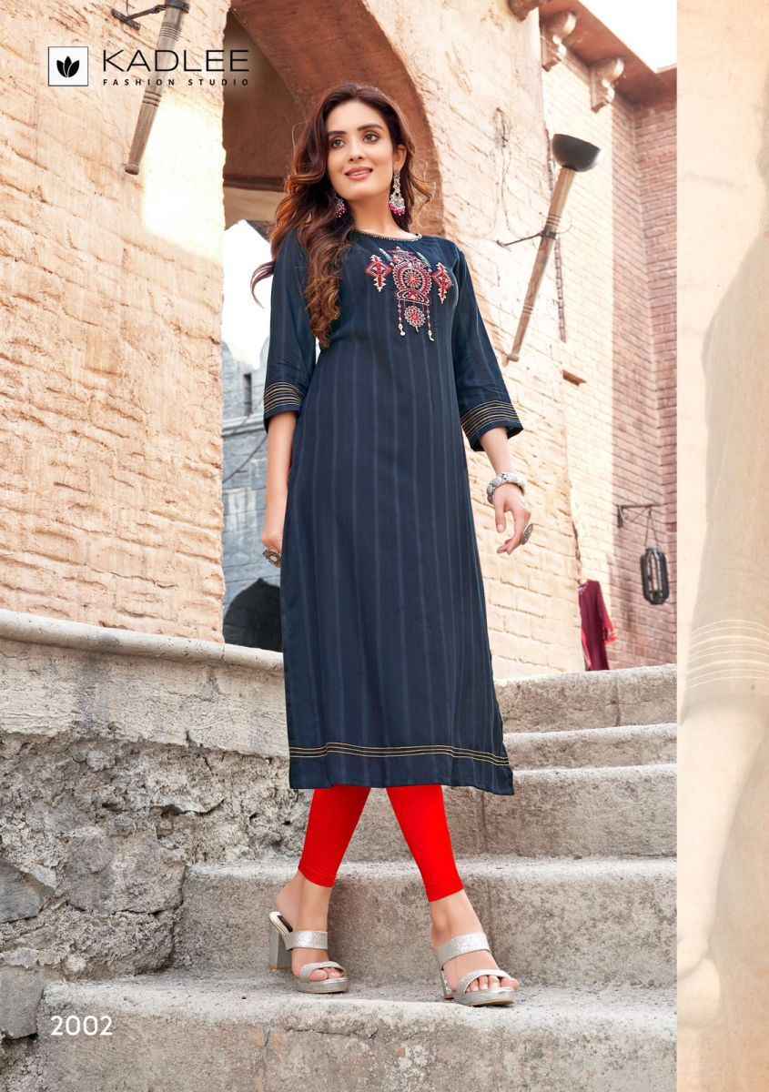 Kadlee Albeli Rayon Kurti (5 pcs Catalogue)