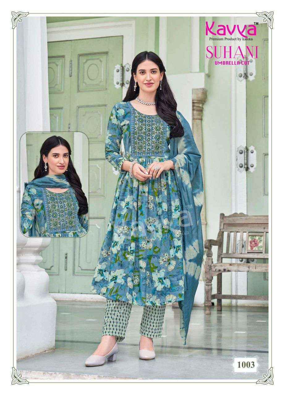 Kavya Suhani Vol-1 Viscose Readymade Suit (10 pcs Catalogue)