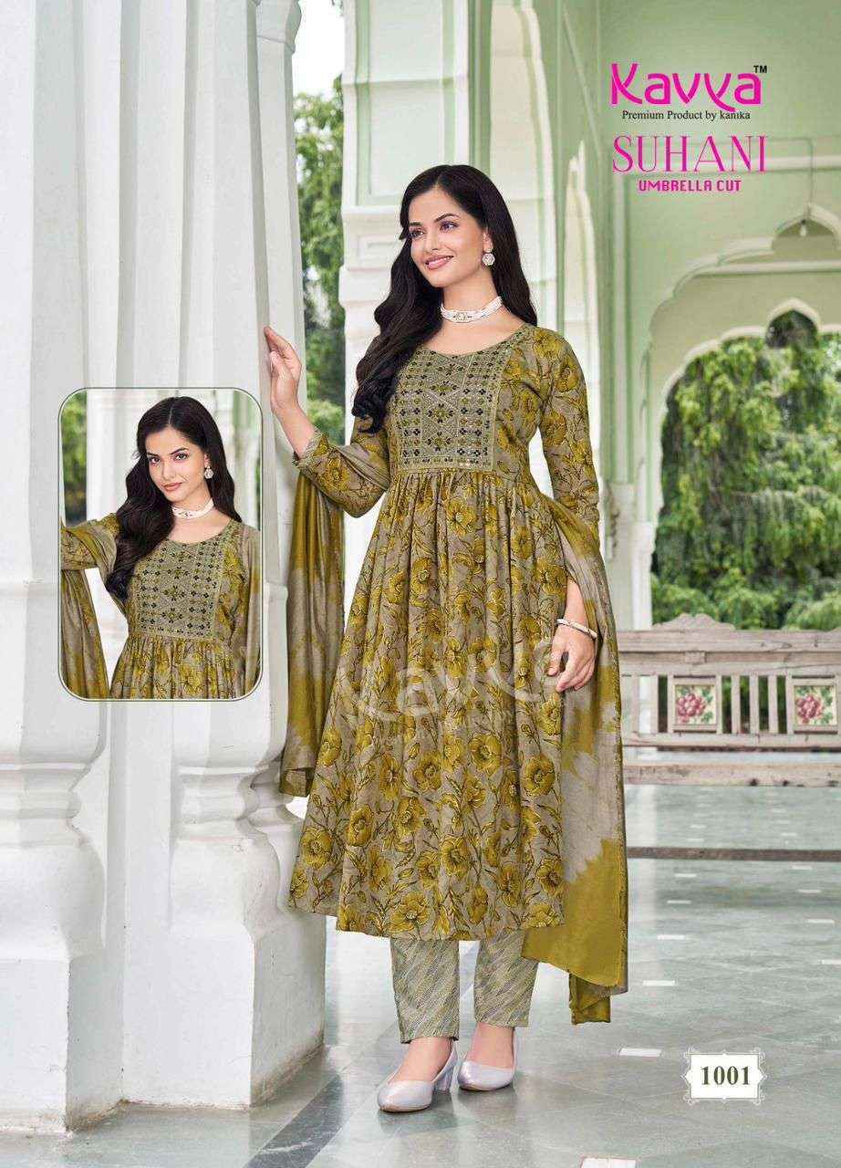 Kavya Suhani Vol-1 Viscose Readymade Suit (10 pcs Catalogue)