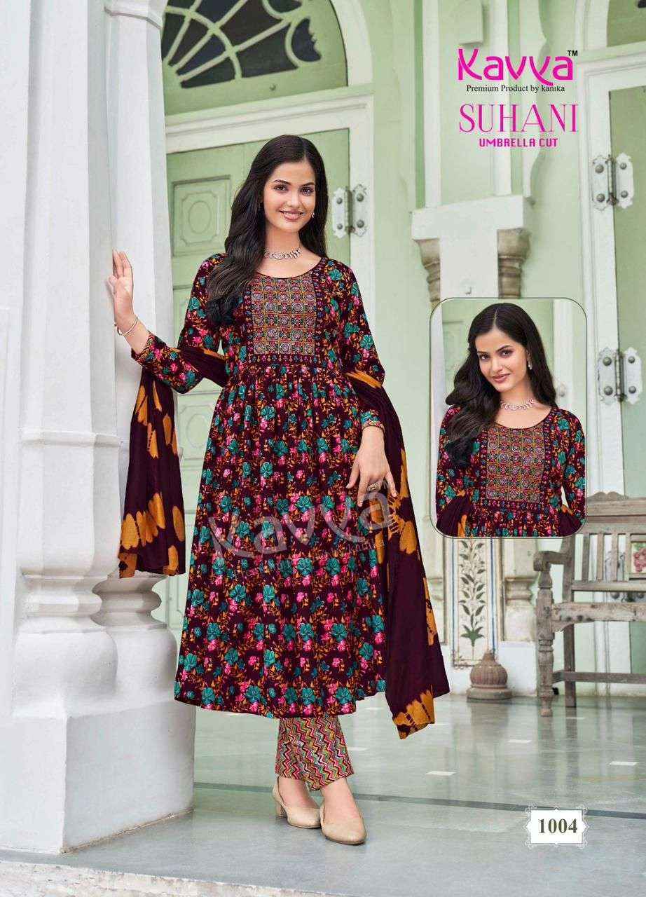 Kavya Suhani Vol-1 Viscose Readymade Suit (10 pcs Catalogue)