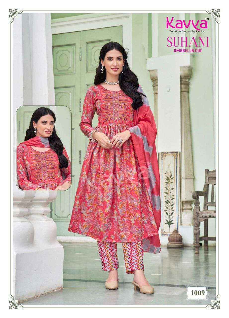 Kavya Suhani Vol-1 Viscose Readymade Suit (10 pcs Catalogue)