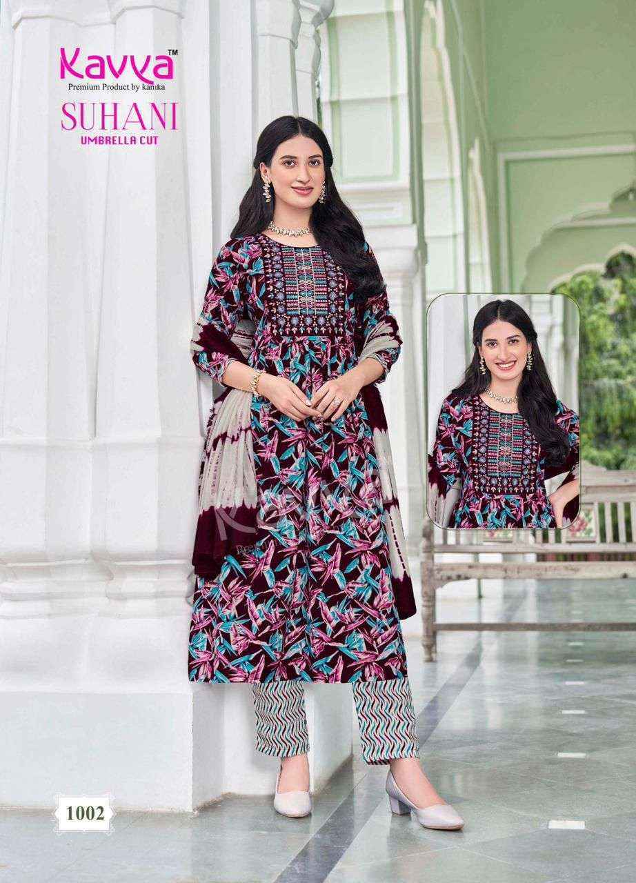 Kavya Suhani Vol-1 Viscose Readymade Suit (10 pcs Catalogue)