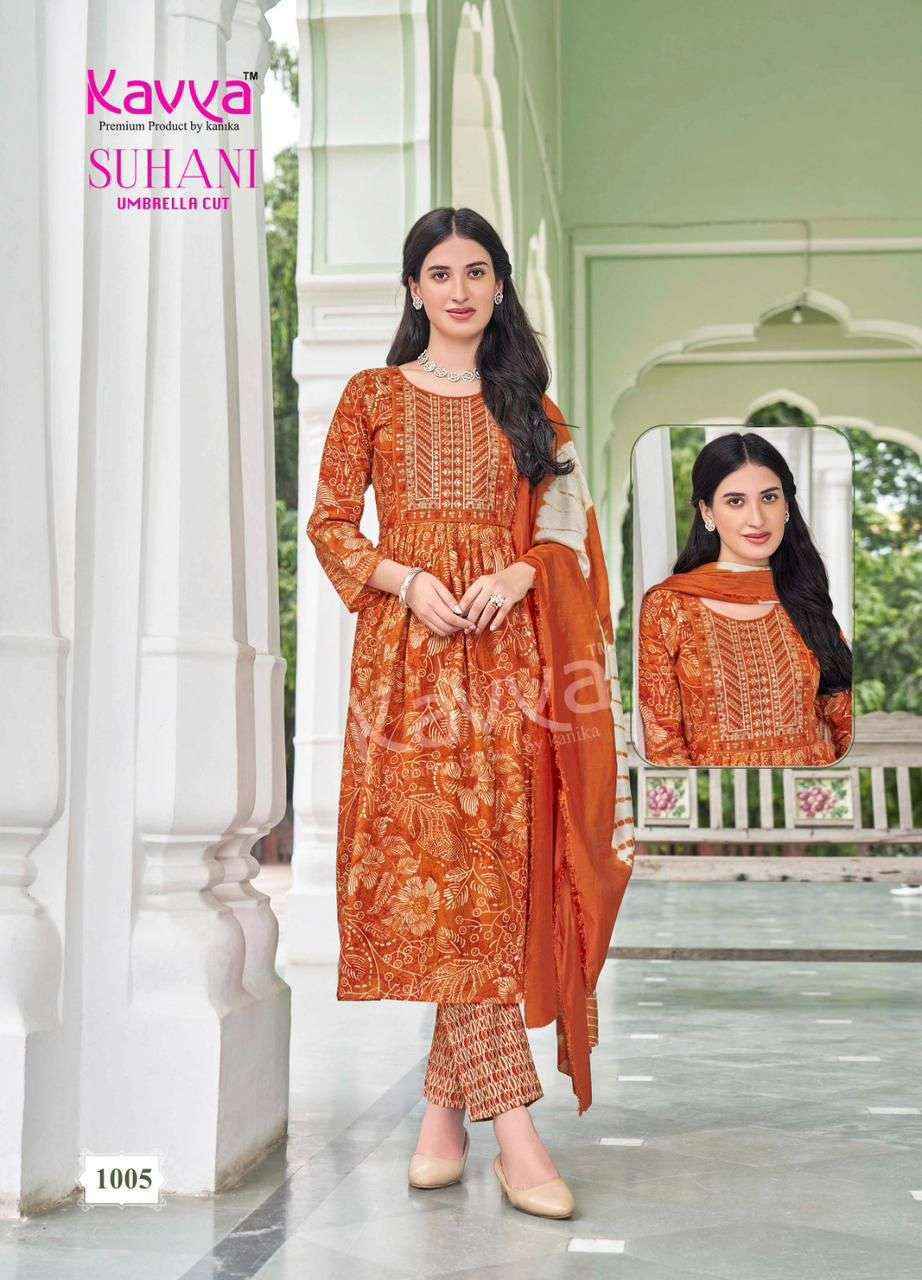 Kavya Suhani Vol-1 Viscose Readymade Suit (10 pcs Catalogue)