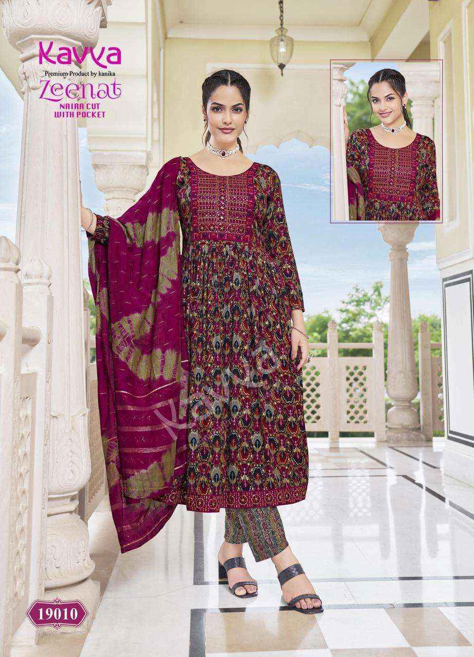 Kavya Zeenat Vol-19 Capsule Readymade Suit (10 pcs Catalogue)