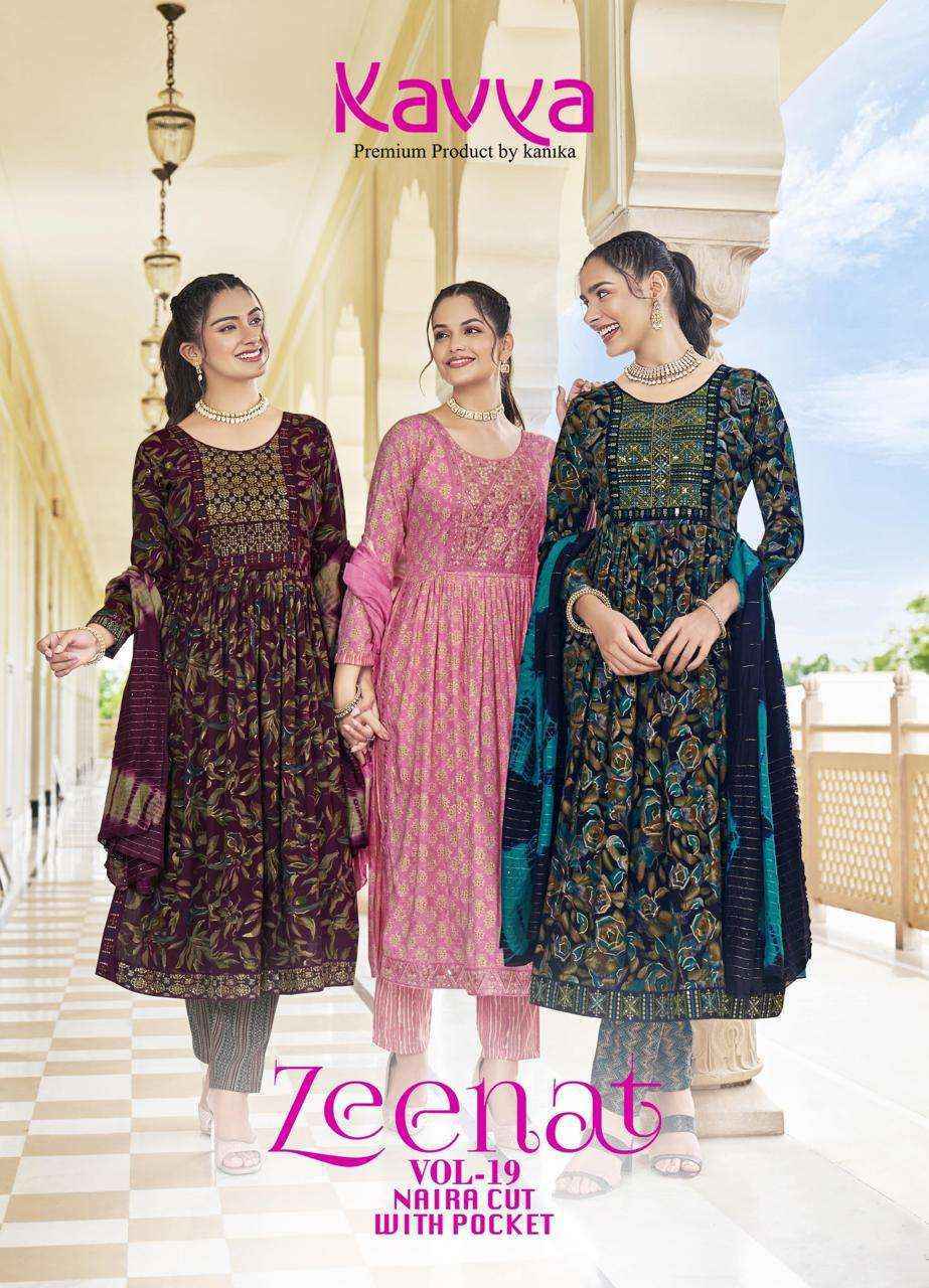 Kavya Zeenat Vol-19 Capsule Readymade Suit (10 pcs Catalogue)