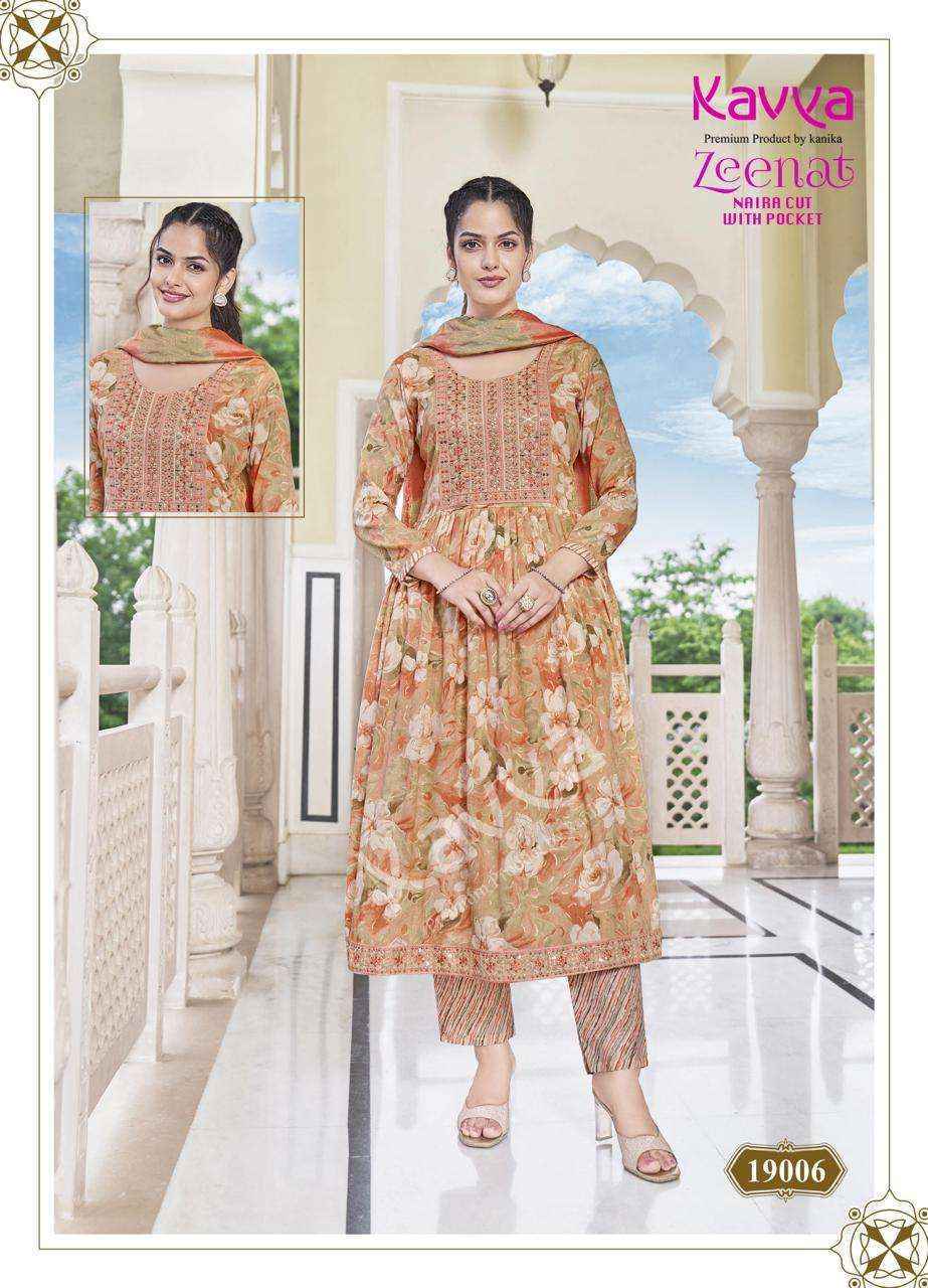 Kavya Zeenat Vol-19 Capsule Readymade Suit (10 pcs Catalogue)