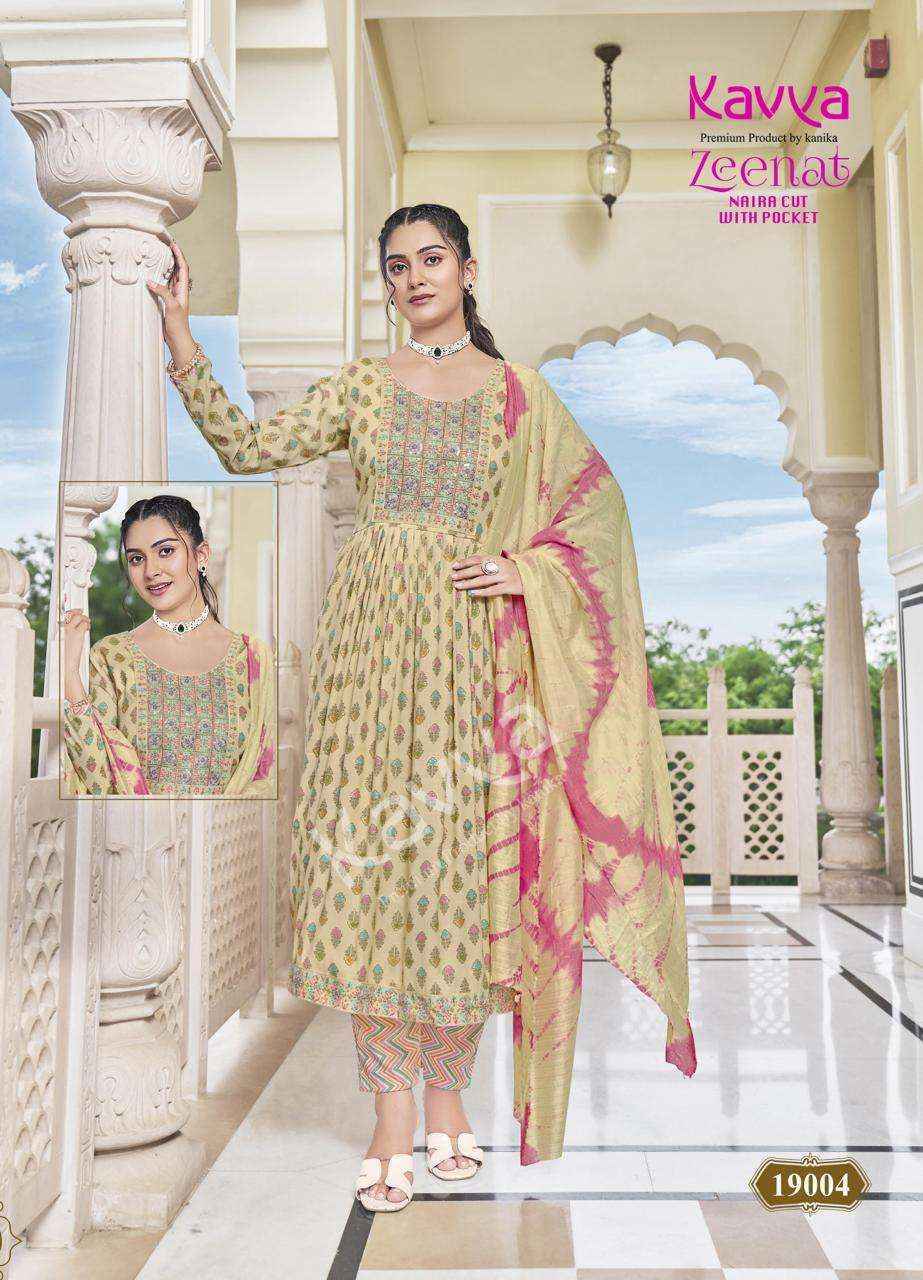 Kavya Zeenat Vol-19 Capsule Readymade Suit (10 pcs Catalogue)