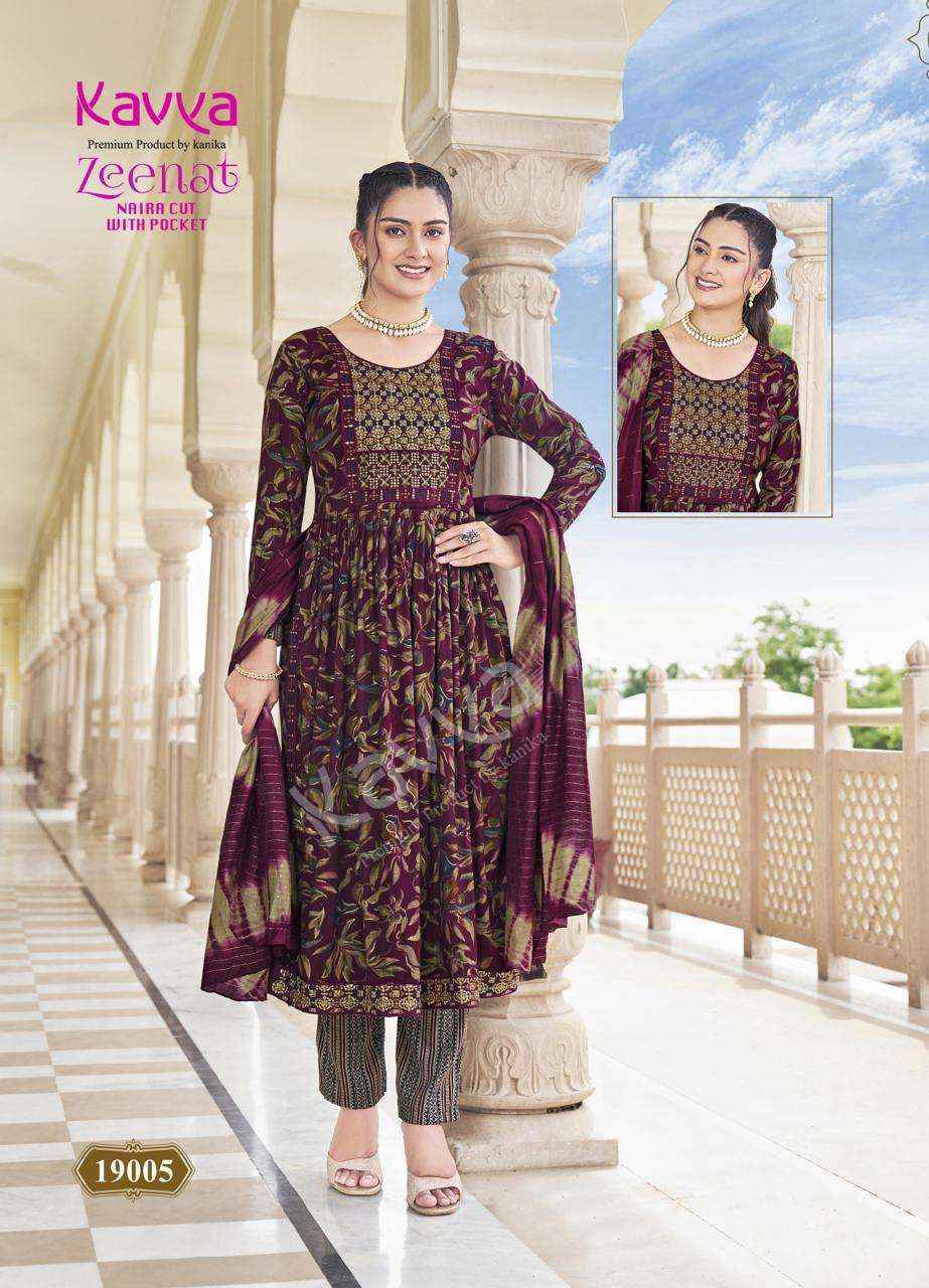 Kavya Zeenat Vol-19 Capsule Readymade Suit (10 pcs Catalogue)