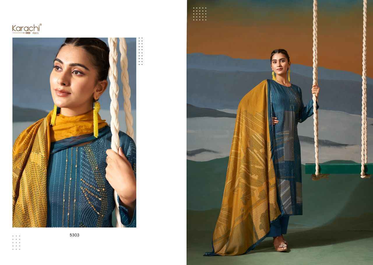 Kesar Karachi Prints Jhula Viscose Dress Material (4 pcs Catalogue)