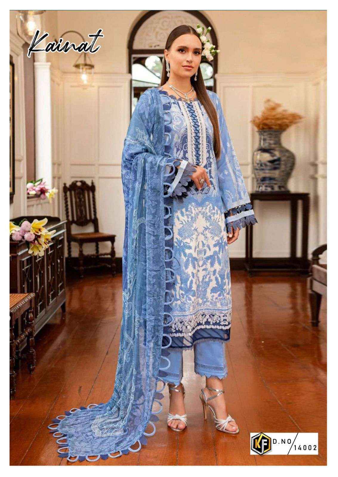 Keval Fab Kainat Vol 14 Lawn Cotton Dress Material 6 pcs Catalogue