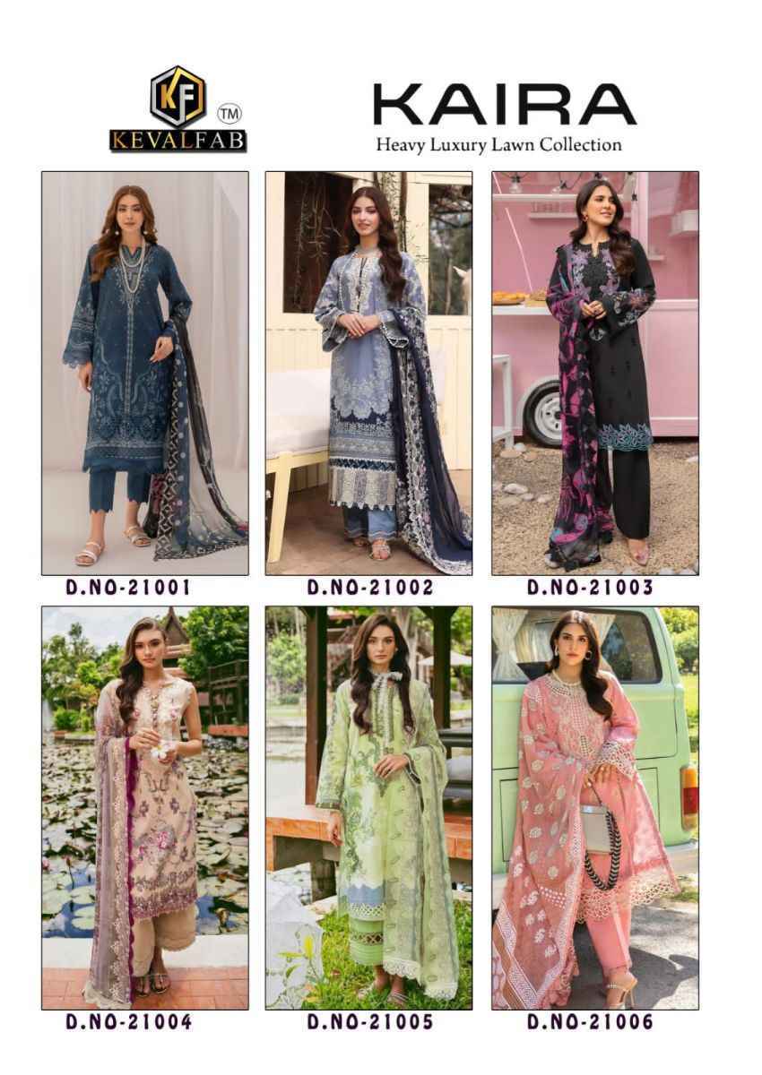 Keval Fab Kaira Vol-21 Cotton Dress Material (6 pcs Catalogue)