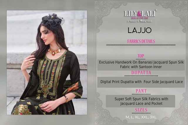 Lily & Lali Lajjo Jacquard Silk Readymade Suit (6 pcs Catalogue)