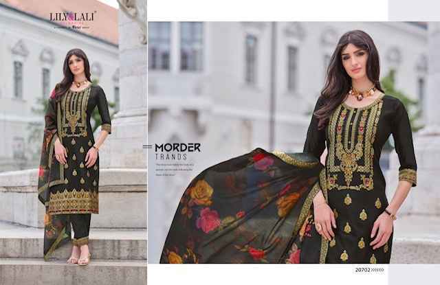 Lily & Lali Lajjo Jacquard Silk Readymade Suit (6 pcs Catalogue)