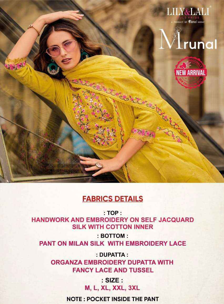 Lily & Lali Mrunal Jacquard Silk Readymade Suit (6 pcs Catalogue)