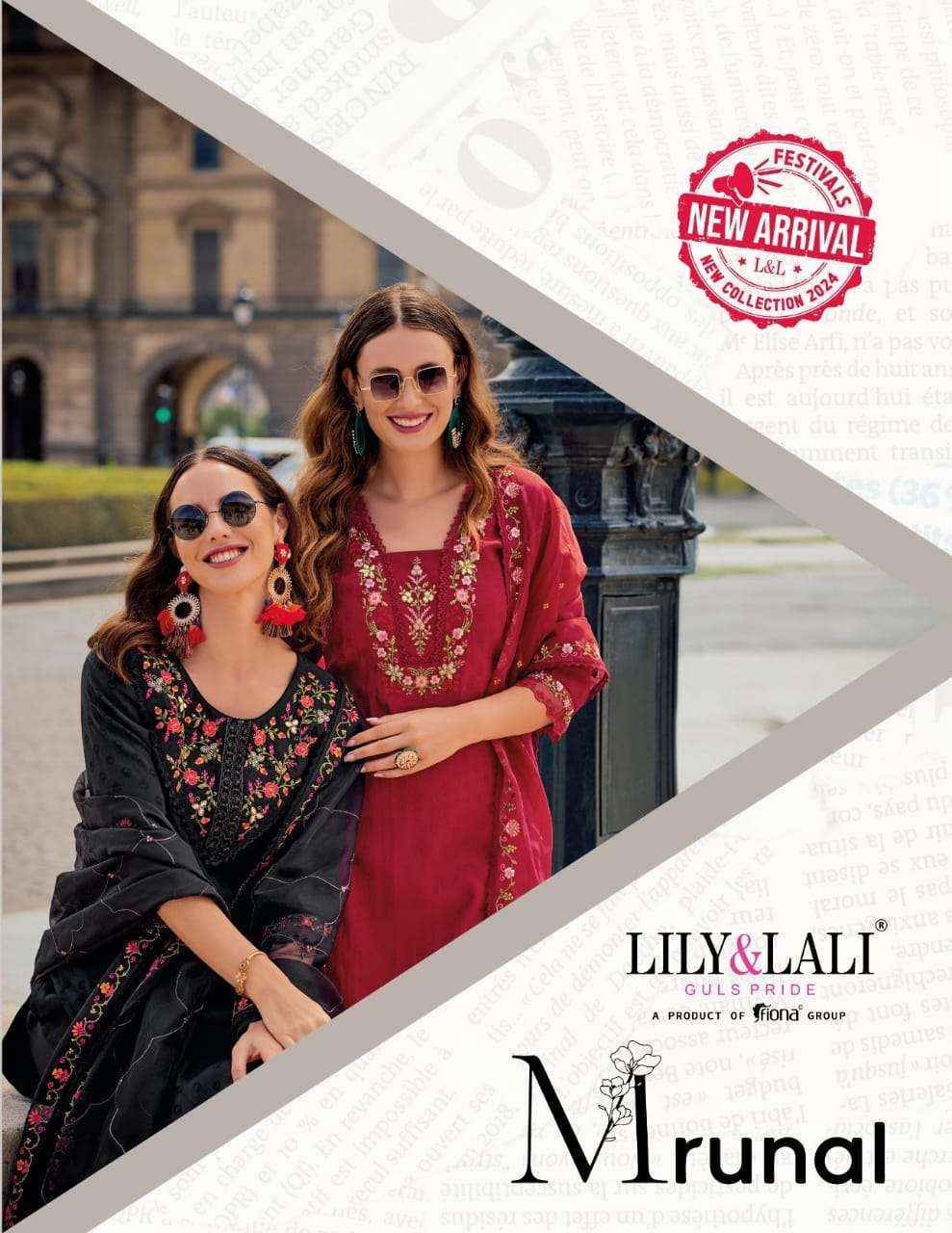 Lily & Lali Mrunal Jacquard Silk Readymade Suit (6 pcs Catalogue)