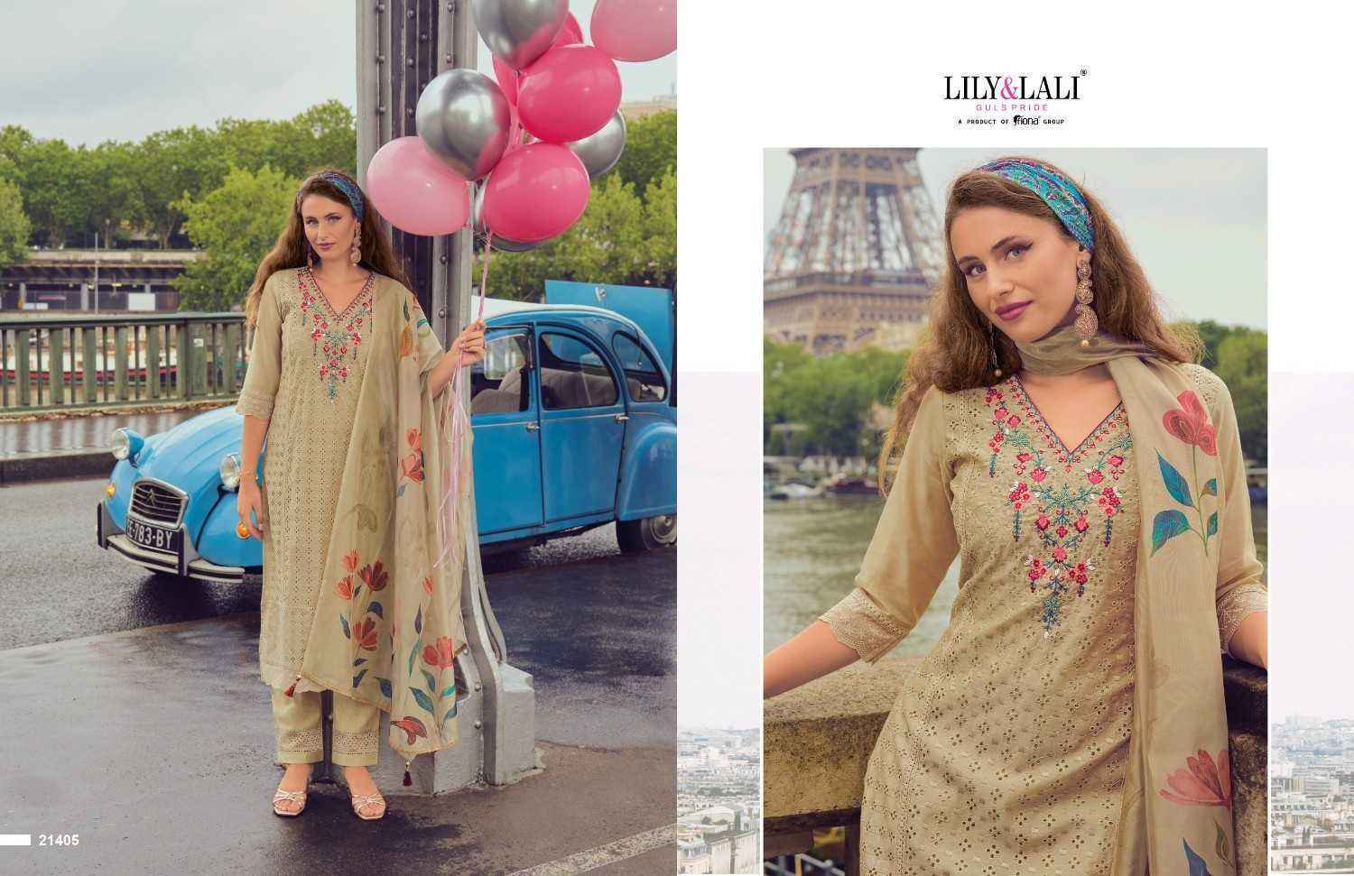 Lily & Lali Nusrat Chanderi Readymade Suit (6 pcs Catalogue)