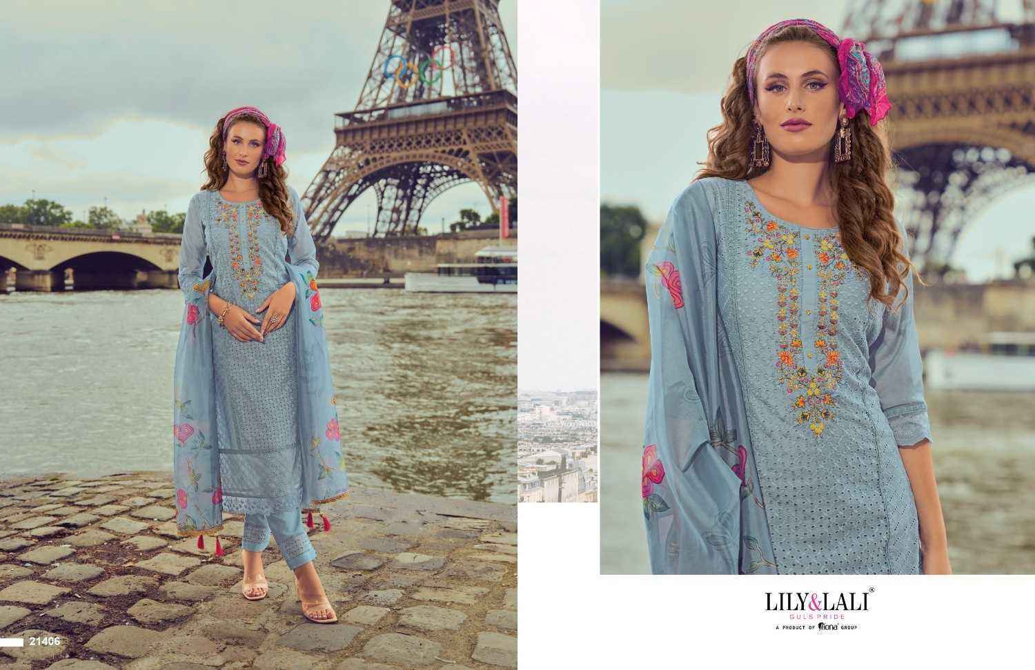 Lily & Lali Nusrat Chanderi Readymade Suit (6 pcs Catalogue)