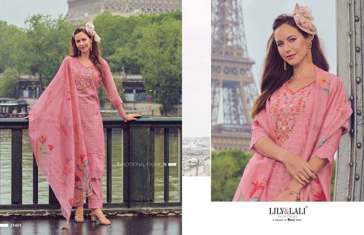 Lily & Lali Nusrat Chanderi Readymade Suit (6 pcs Catalogue)