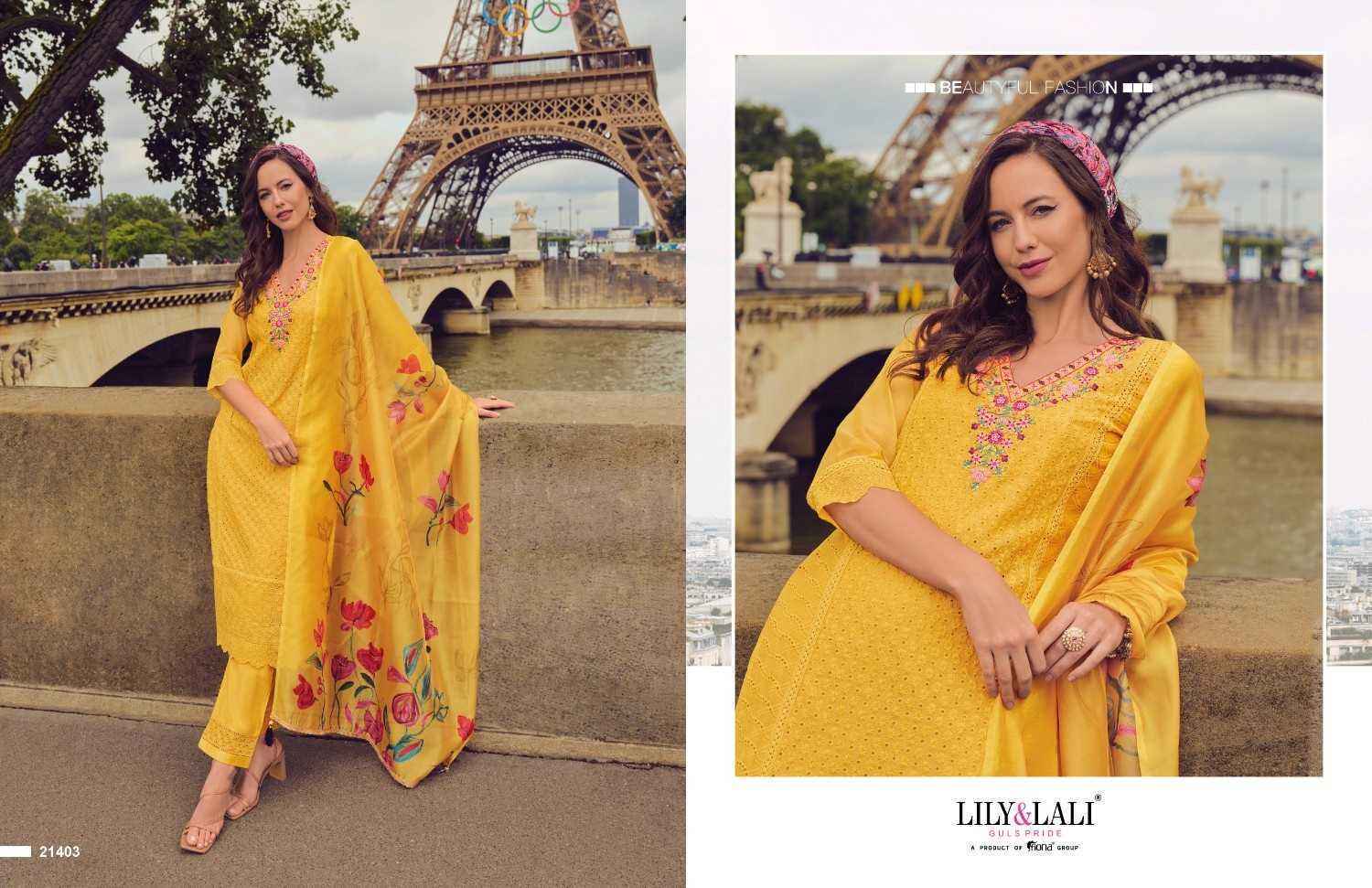 Lily & Lali Nusrat Chanderi Readymade Suit (6 pcs Catalogue)