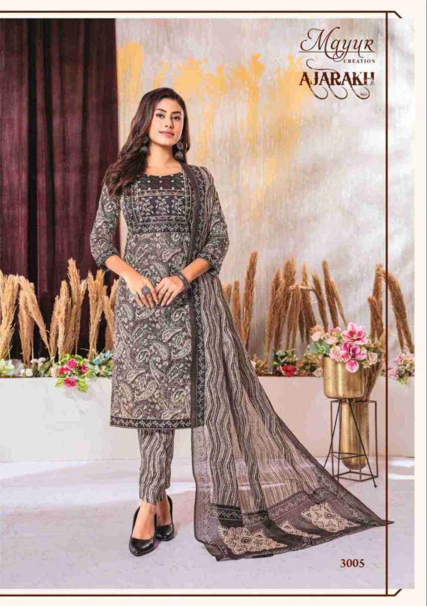 Mayur Creation Ajarakh Vol-3 Cotton Readymade Dress (10 pcs Catalogue)