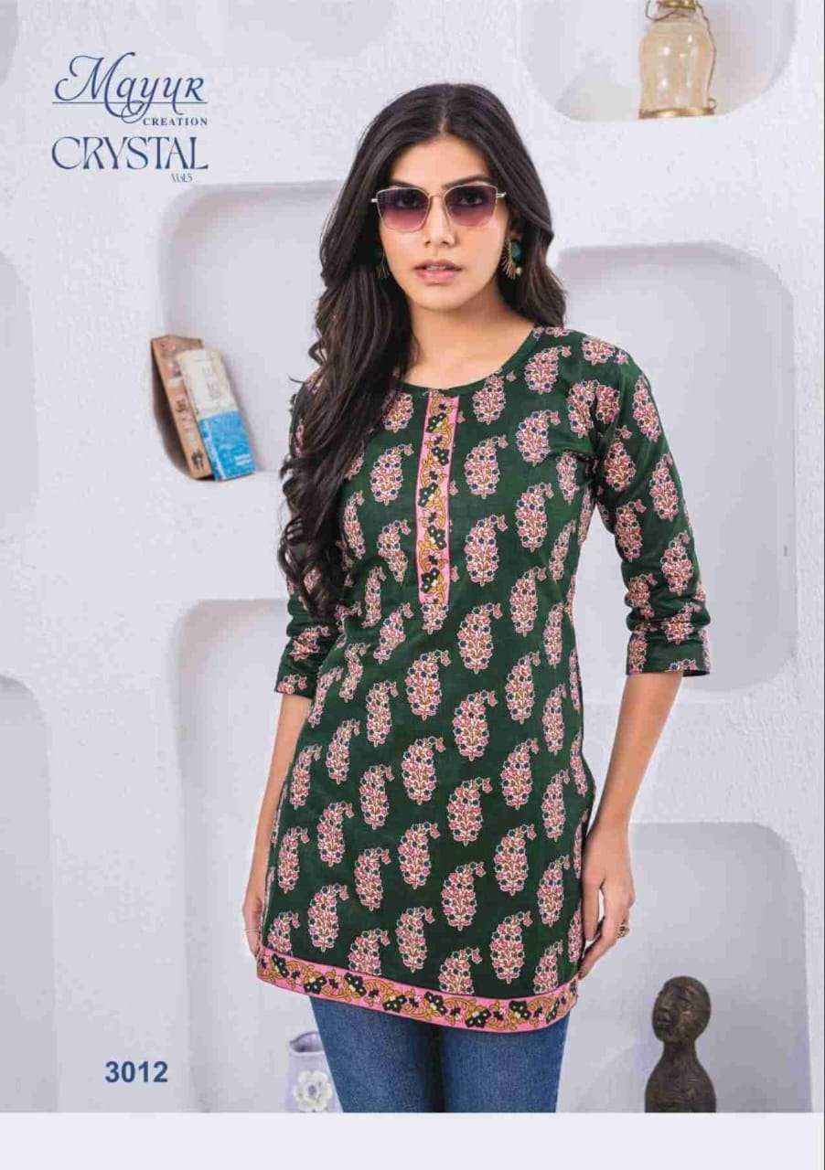 Mayur Creation Crystal Vol-3 Cotton Kurti (12 pcs Catalogue)